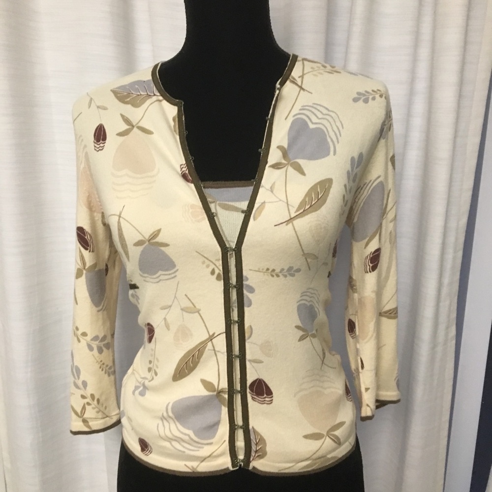 Easel cardigan M with sweater top S